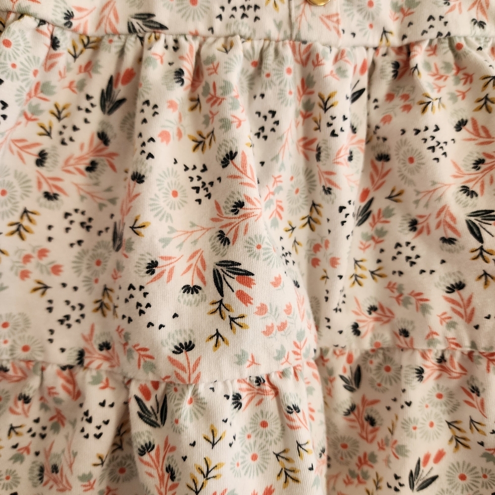 Savannah Floral Dress with Pink and Cream Tones - Picture 2 of 8